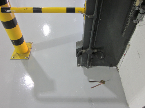 Installation of earthing points epoxy flooring Durham Installation of earthing points epoxy flooring Durham