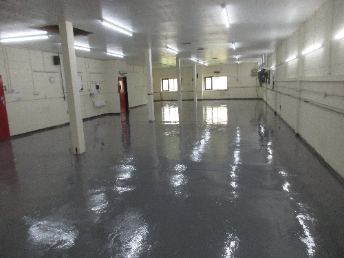 Factory Floor Painting Durham North East England Factory Floor Painting Durham North East England