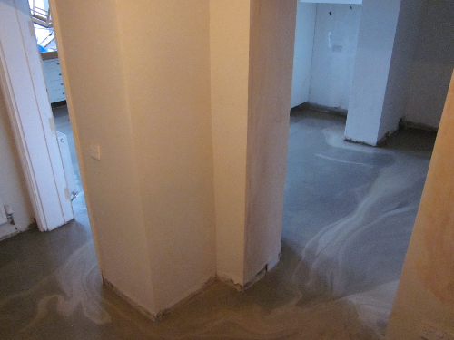 Floor screeding in listed Newcastle domestic property Floor screeding in listed Newcastle domestic property