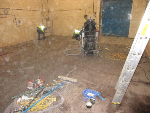 Concrete Substrate prior to resin flooring installation Concrete Substrate prior to resin flooring installation