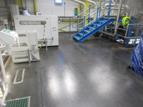 Steel Substrate Prior to Resin Flooring Installation Steel Substrate Prior to Resin Flooring Installation