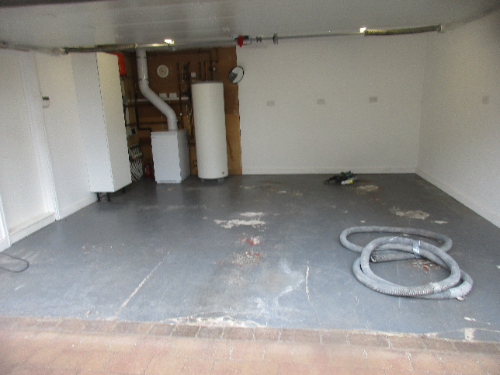 Garage Floor Prior to Epoxy Flooring Installation 
