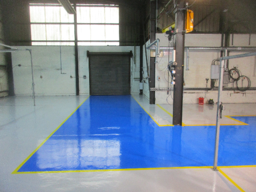 Workshop Floor Painting Specialists Middlesbrough