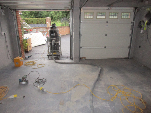 Garage Floor Prior Epoxy Flooring Installation Durham Garage Floor Prior Epoxy Flooring Installation Durham