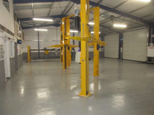 Commercial Garage Floor Painting County Durham