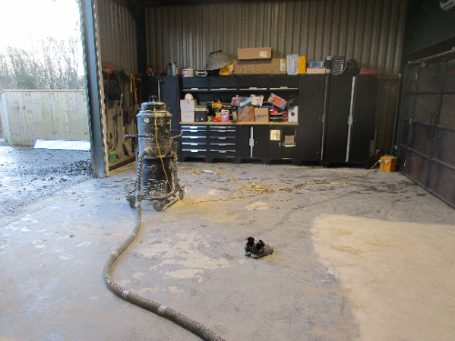 Workshop Floor Prior to Epoxy Installation Durham Workshop Floor Prior to Epoxy Installation Durham