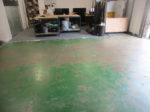 Concrete Substrate Prior to Epoxy Flooring Installation Concrete Substrate Prior to Epoxy Flooring Installation