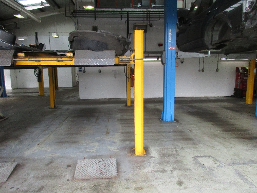 Land Rover Newcastle prior epoxy flooring installation Land Rover Newcastle prior epoxy flooring installation
