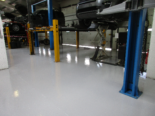 Epoxy floor coatings Land Rover Newcastle Upon Tyne Epoxy floor coatings Land Rover Newcastle Upon Tyne