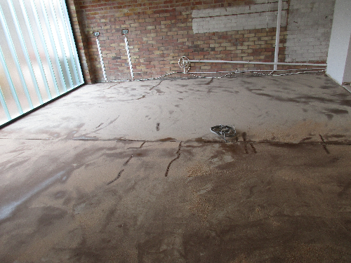 Prepared and primed concrete substrate Adel Leeds Prepared and primed concrete substrate Adel Leeds