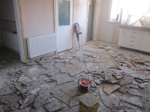 Removal of floor tiles residential property Newcastle Removal of floor tiles residential property Newcastle