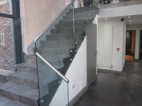 Microscreed staircase installation Carlisle Cumbria Microscreed staircase installation Carlisle Cumbria