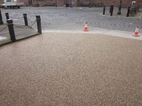 Resin bound gravel surface Rags Hotel Bridlington Resin bound gravel surface Rags Hotel Bridlington
