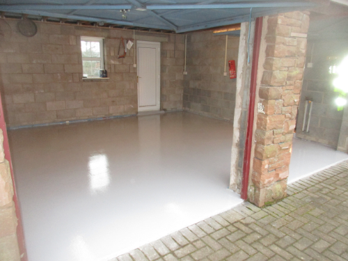 Garage Floor Painting Gamblesby Penrith Cumbria