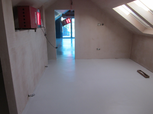 White poured polyurethane floors Morpeth Northumberland